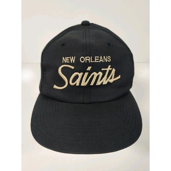 Vintage Sports Specialties New Orleans Saints Script Snapback Hat Cap The Twill - Picture 1 of 9